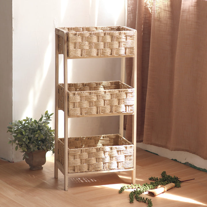 Beef Storage Tower with Woven Baskets Bowlift
