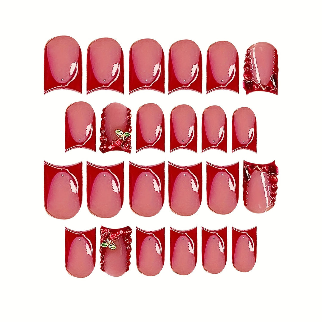 Ornate Floral Press-On Nail Extensions Bowlift