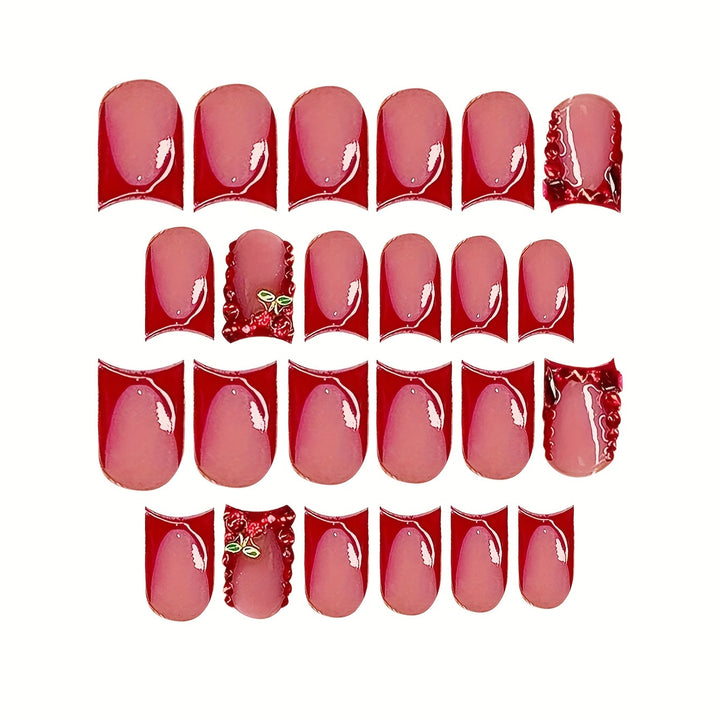 Ornate Floral Press-On Nail Extensions Bowlift