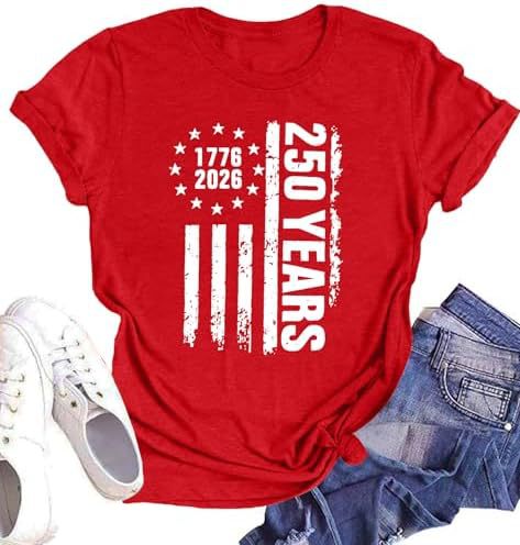 Unisex nan Patriotic semiquincentennial graphic cotton tee with distressed American flag and We the People print Bowlift