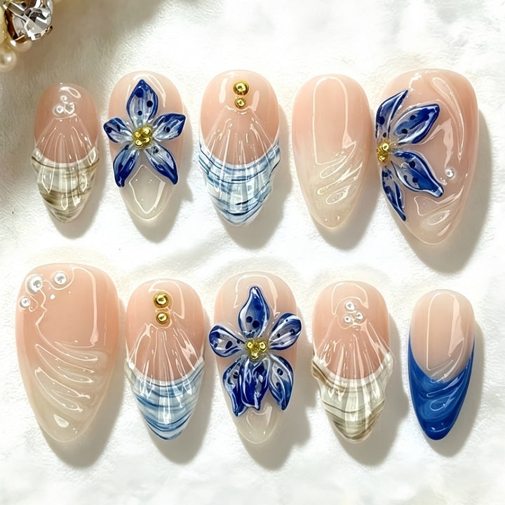 Elegant Artificial Nail Design Bowlift