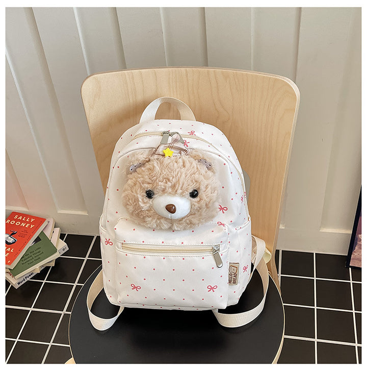Cute Plush Top Handle Backpack