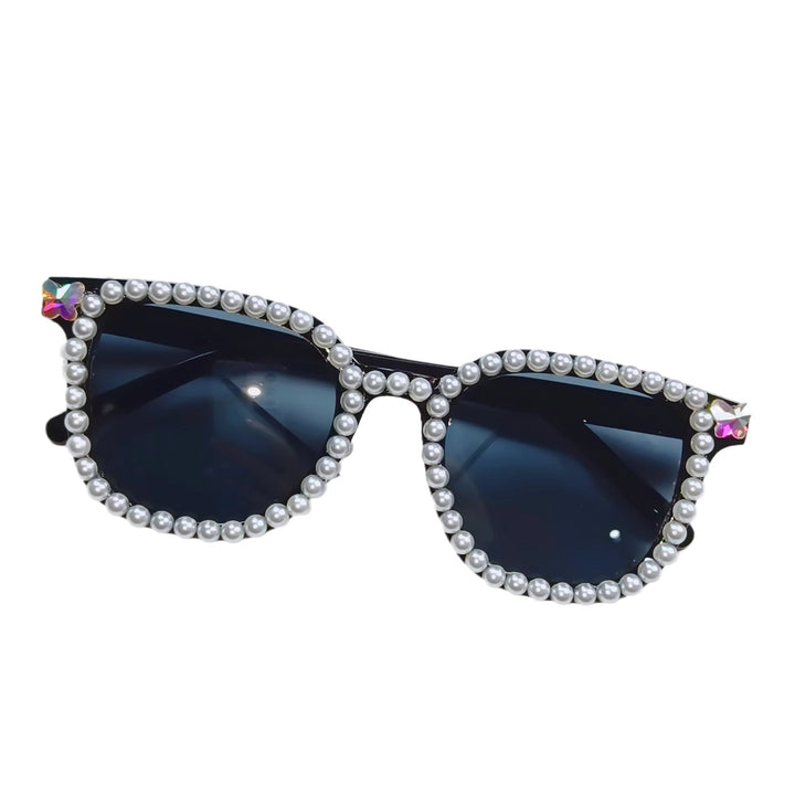 Ladies Glamorous Sunglasses with Pearl Frame Bowlift