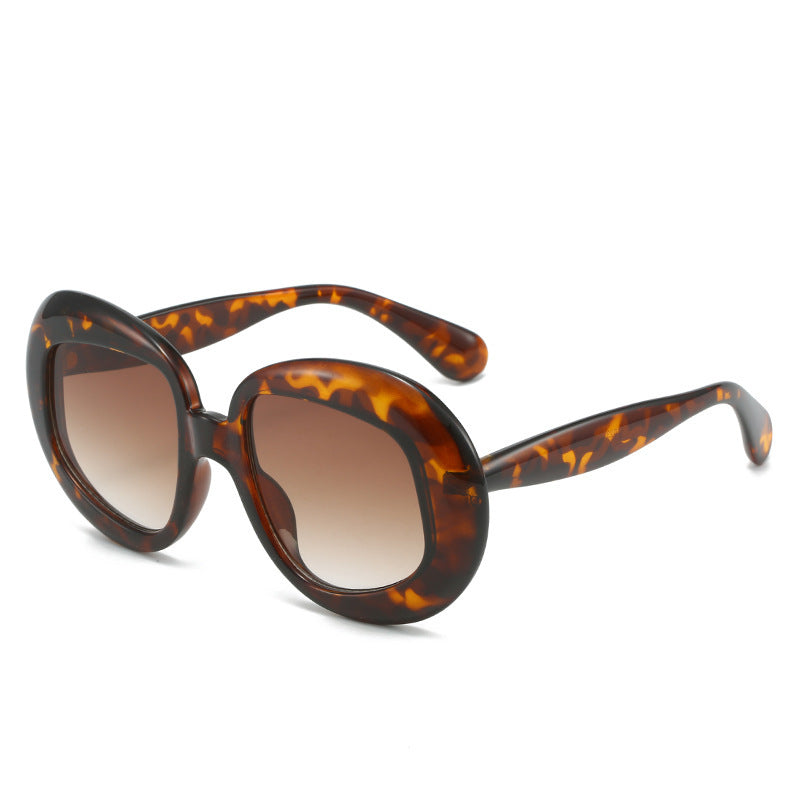 Vintage-Inspired Geometric Frame Sunglasses Bowlift