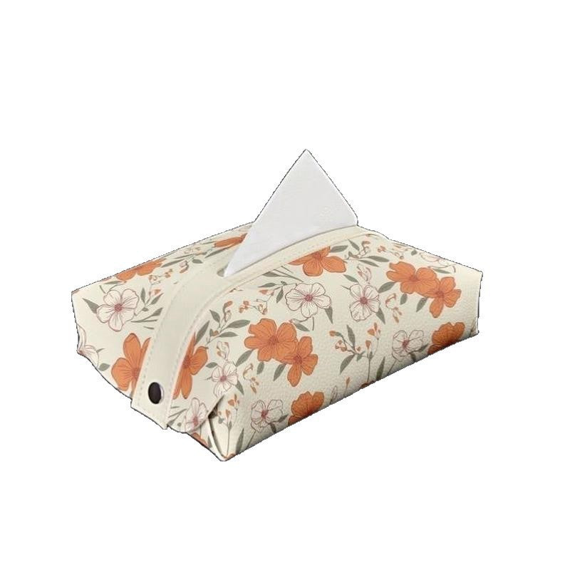 Floral Patterned Tissue Box Cover Bowlift
