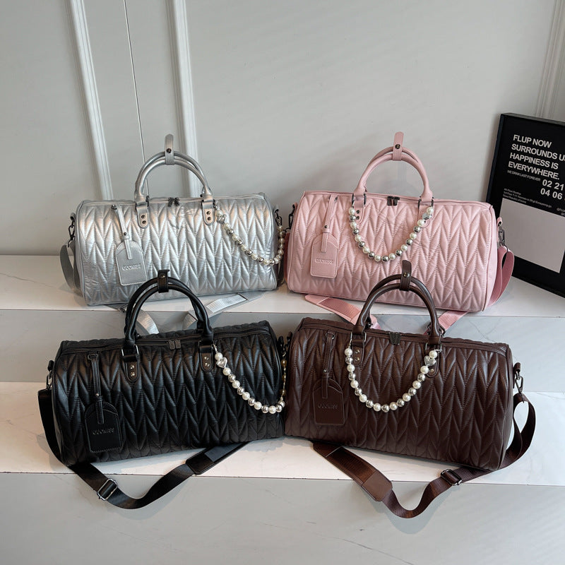 Noble travel bag in modern diamond design Bowlift