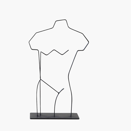 Abstract Body-Shaped Decorative Sculpture