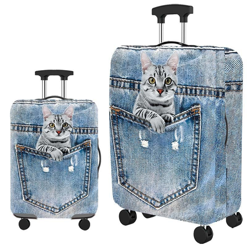 Vintage Travel-Themed Hard Shell Suitcase Bowlift