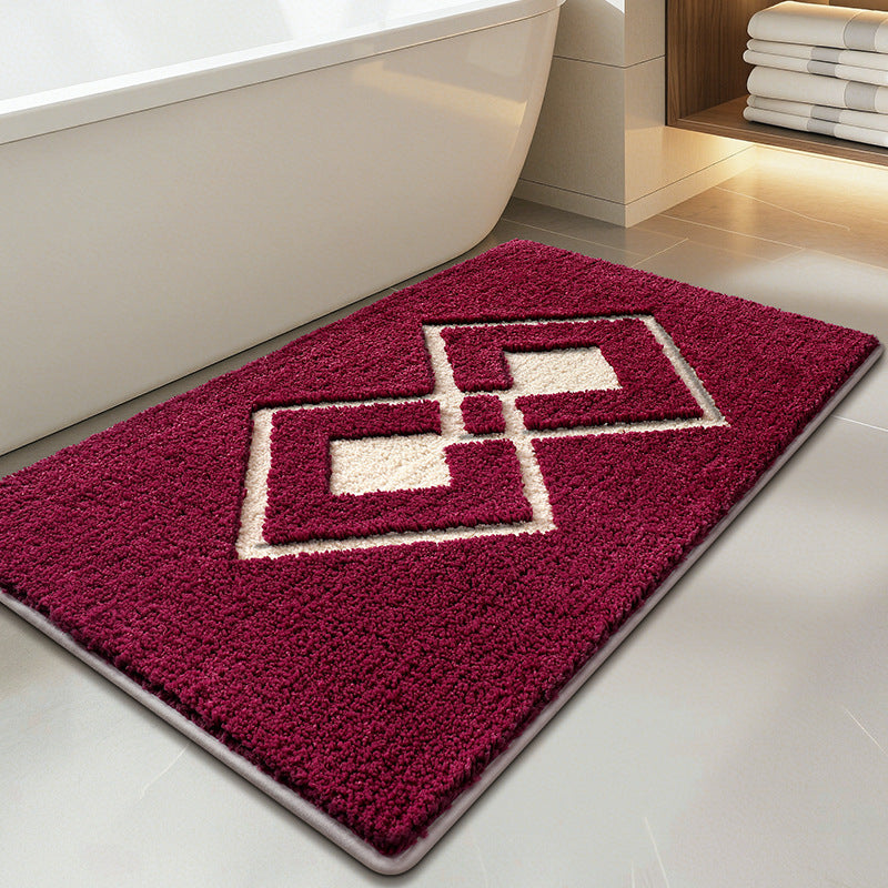 Plush Textured Bathroom Bath Mat Bowlift