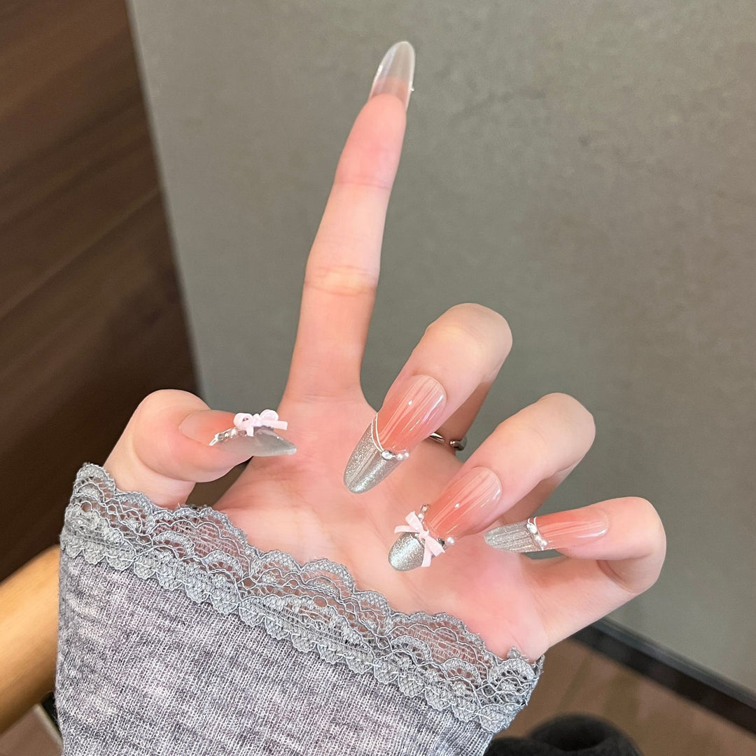 Artistic Ombre Press-On Nail Extensions Bowlift