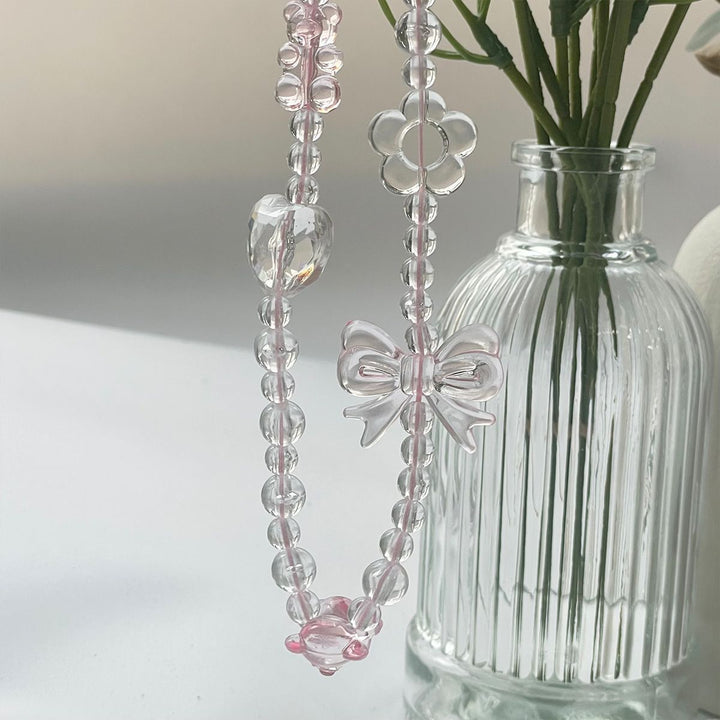 Decorative Butterfly Beaded Necklace Bowlift