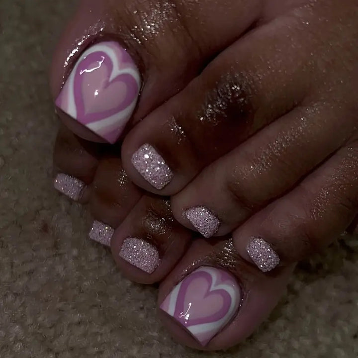 Rhinestone-Embellished Pedicure Bowlift