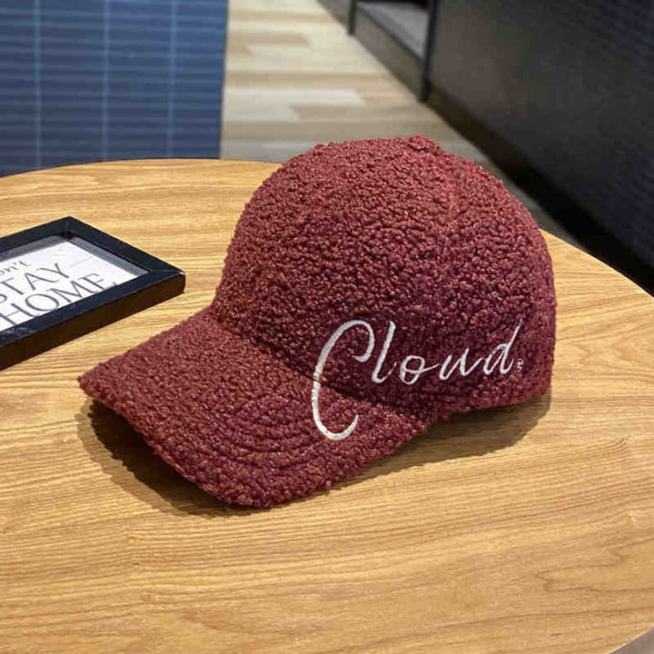 Women's Fluffy Textured Baseball Cap Bowlift