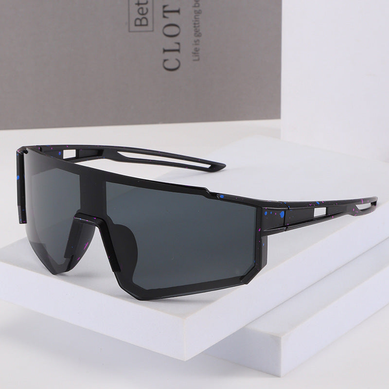 Men's Futuristic Oversized Shield Sunglasses Bowlift