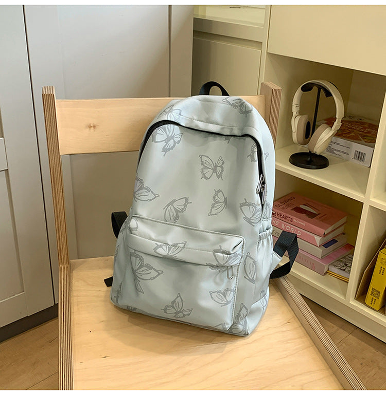 Stylish Butterfly Print Backpack