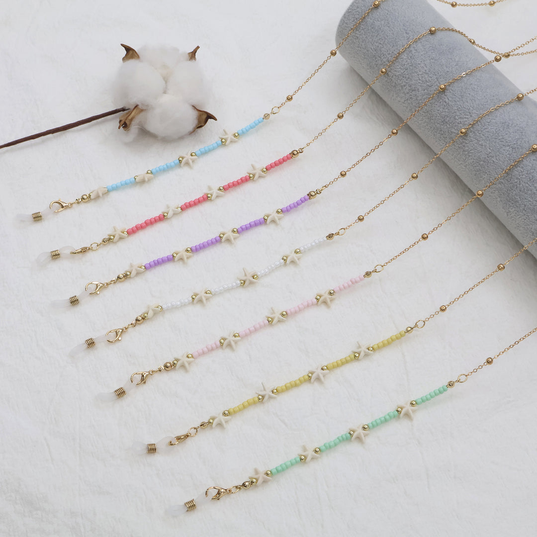 Beach-Inspired Beaded Eyewear Chain Bowlift