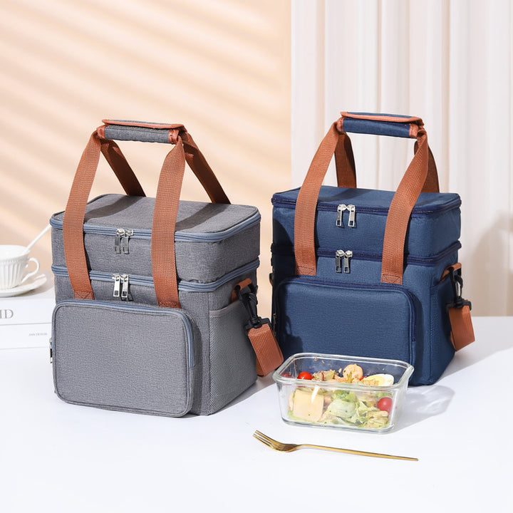 Insulated Multi-Compartment Food Cooler Tote Bowlift