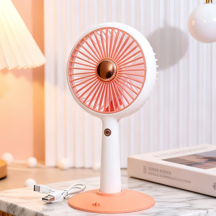 Women Portable Table Fan with USB Charging Option Bowlift