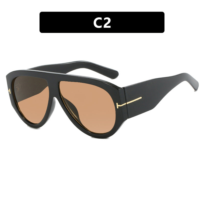 Women's Geometric Sunglasses with Modern Frame and Polarized Lenses Bowlift