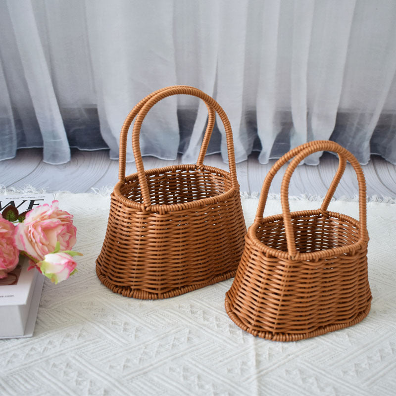 Handcrafted Natural Woven Storage Baskets Bowlift