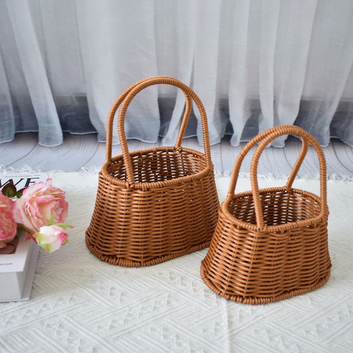 Handcrafted Natural Woven Storage Baskets Bowlift