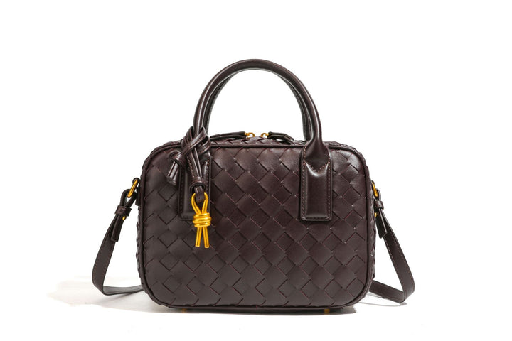 Textured Leather Boutique Handbag Bowlift