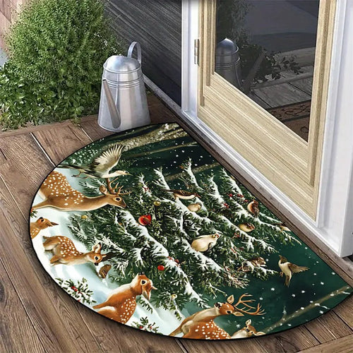 Holiday-Themed Decorative Floor Mat Bowlift