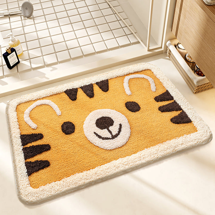 Plush Bunny-Themed Bath Mat Bowlift