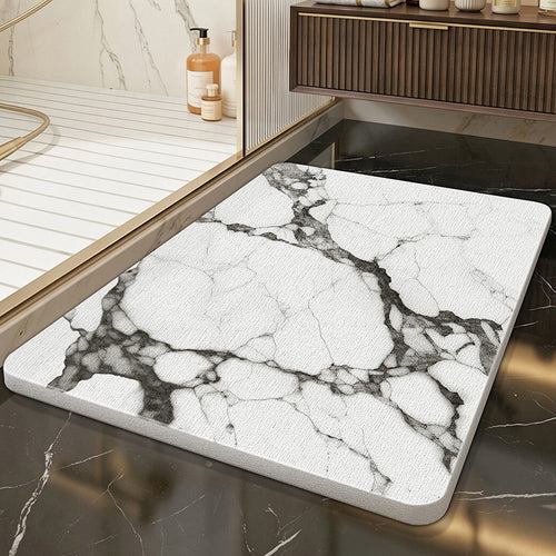 Marble Design Bath Mat Bowlift