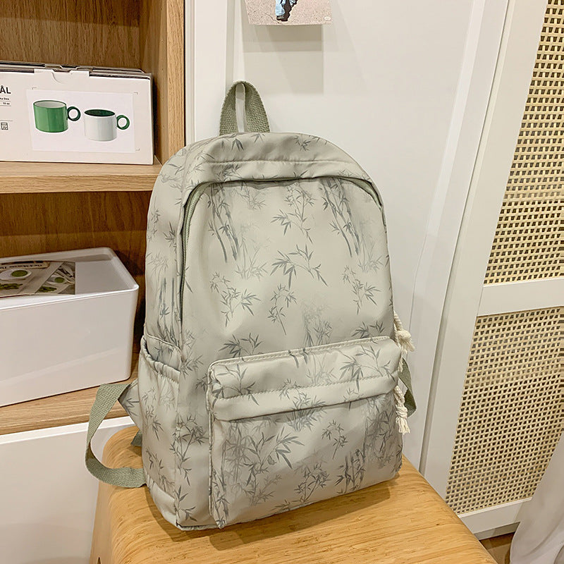 Minimalist Bamboo Print Backpack