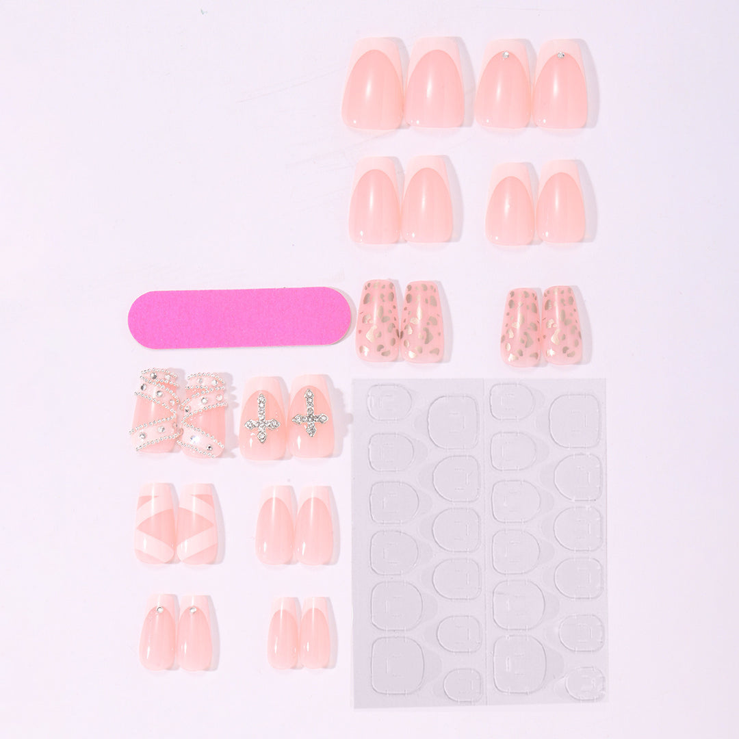 Elegant Nail Art with Glitter Design Bowlift
