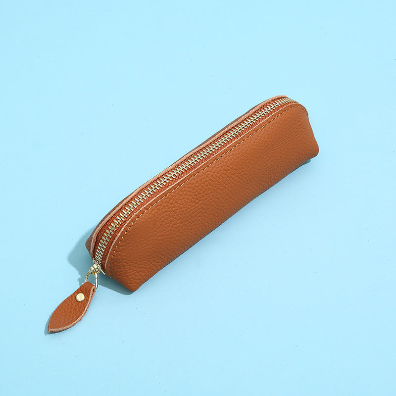 Stylish Leather Pencil Case Bowlift