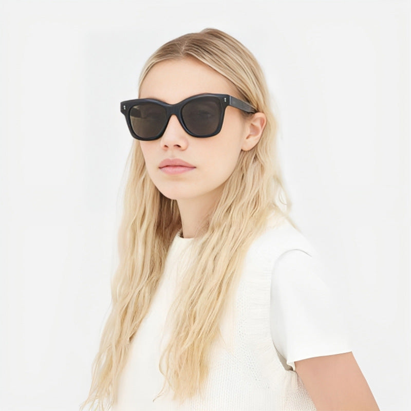 Women's oversized sunglasses with rounded square frame and UV protection Bowlift
