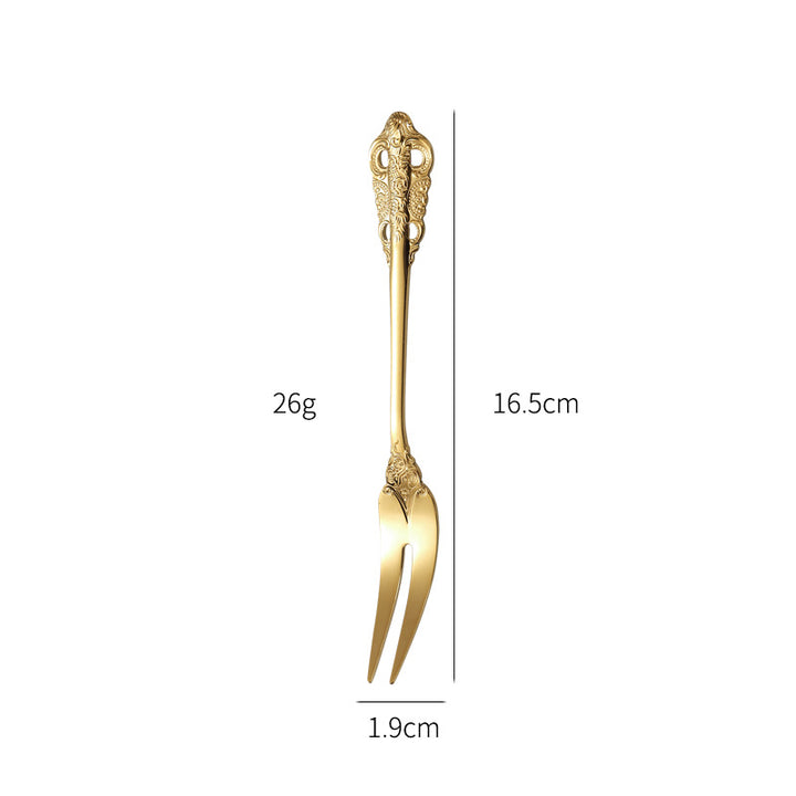 Elegant fish fork with artistic handle design Bowlift