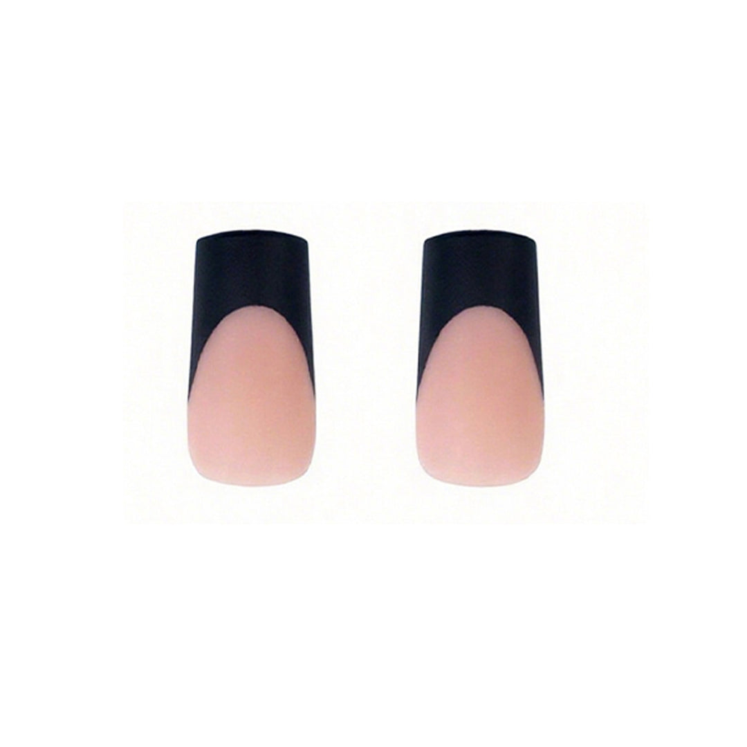 Modern French Tip Press-On Nails Bowlift
