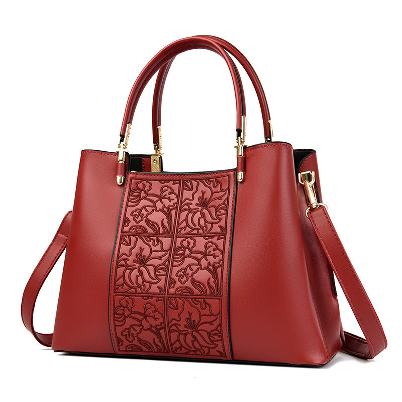 Elegant Embroidered Handbag Bowlift