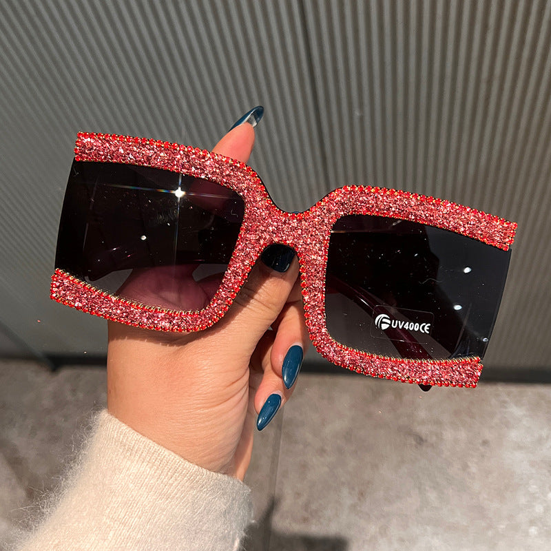 Women's sunglasses with rhinestone decorated frame Bowlift