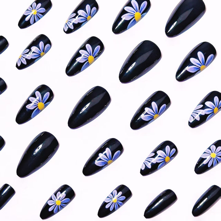Artistic Floral Nail Art Bowlift