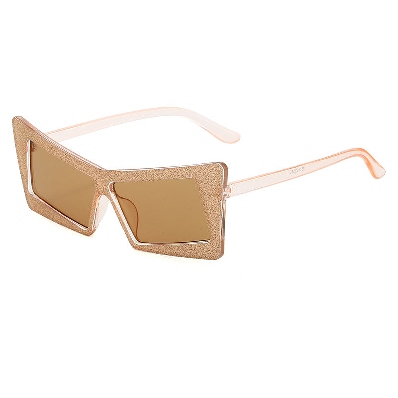 Women's geometric sunglasses with sparkling elements Bowlift