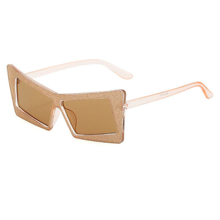 Women's geometric sunglasses with sparkling elements Bowlift