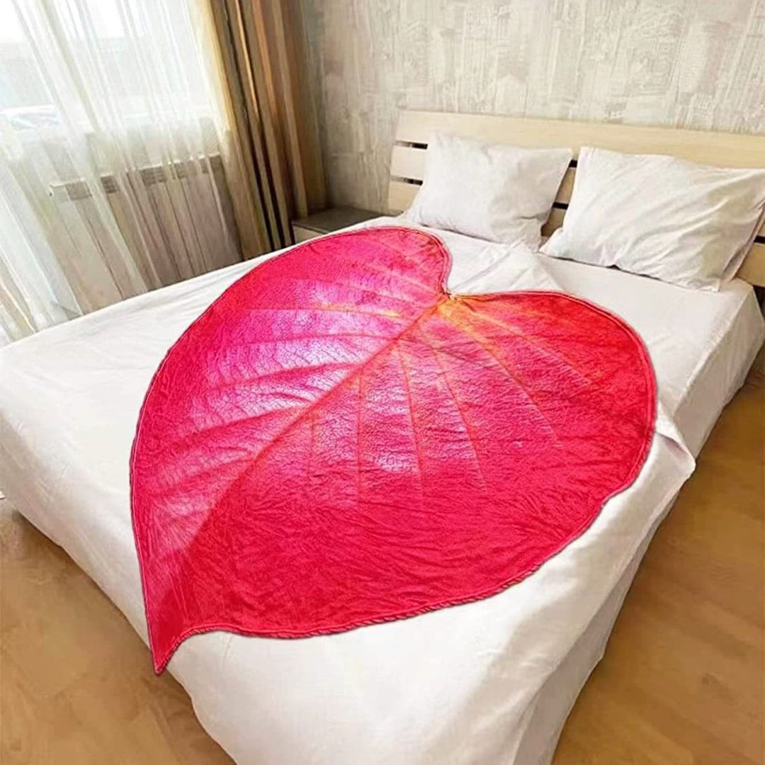 Heart-Shaped Decorative Blanket