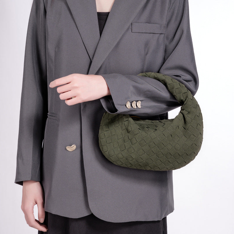 Designer Woven Handbag Bowlift