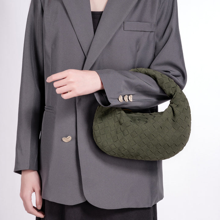 Designer Woven Handbag Bowlift