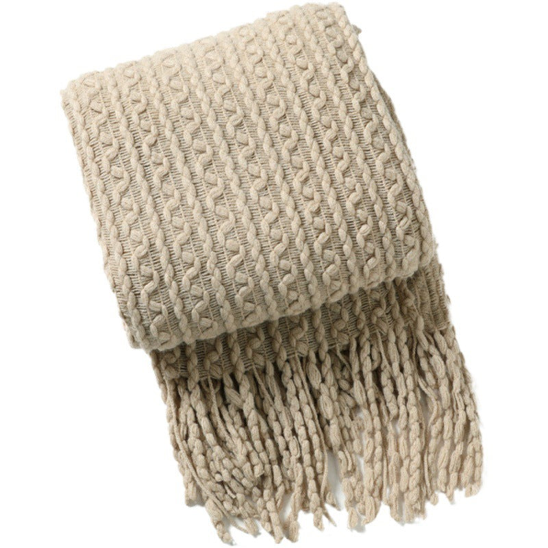 Textured Knit Scarf