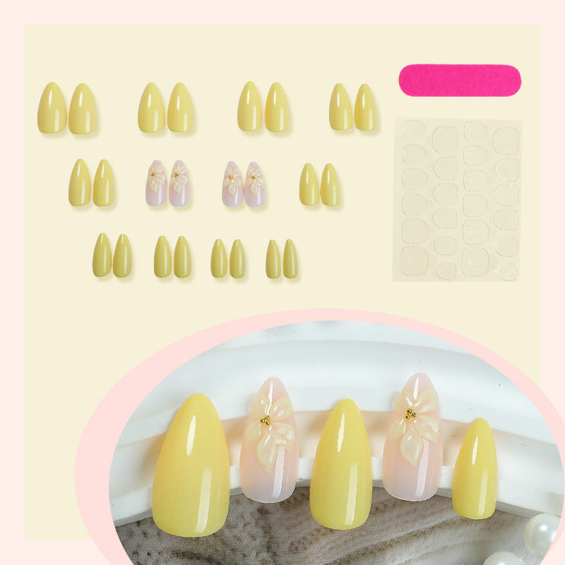 Creative nail art set with delicate floral designs Bowlift