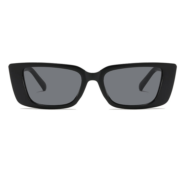 Oversized Square Frame Sunglasses with Glamorous Accent Bowlift
