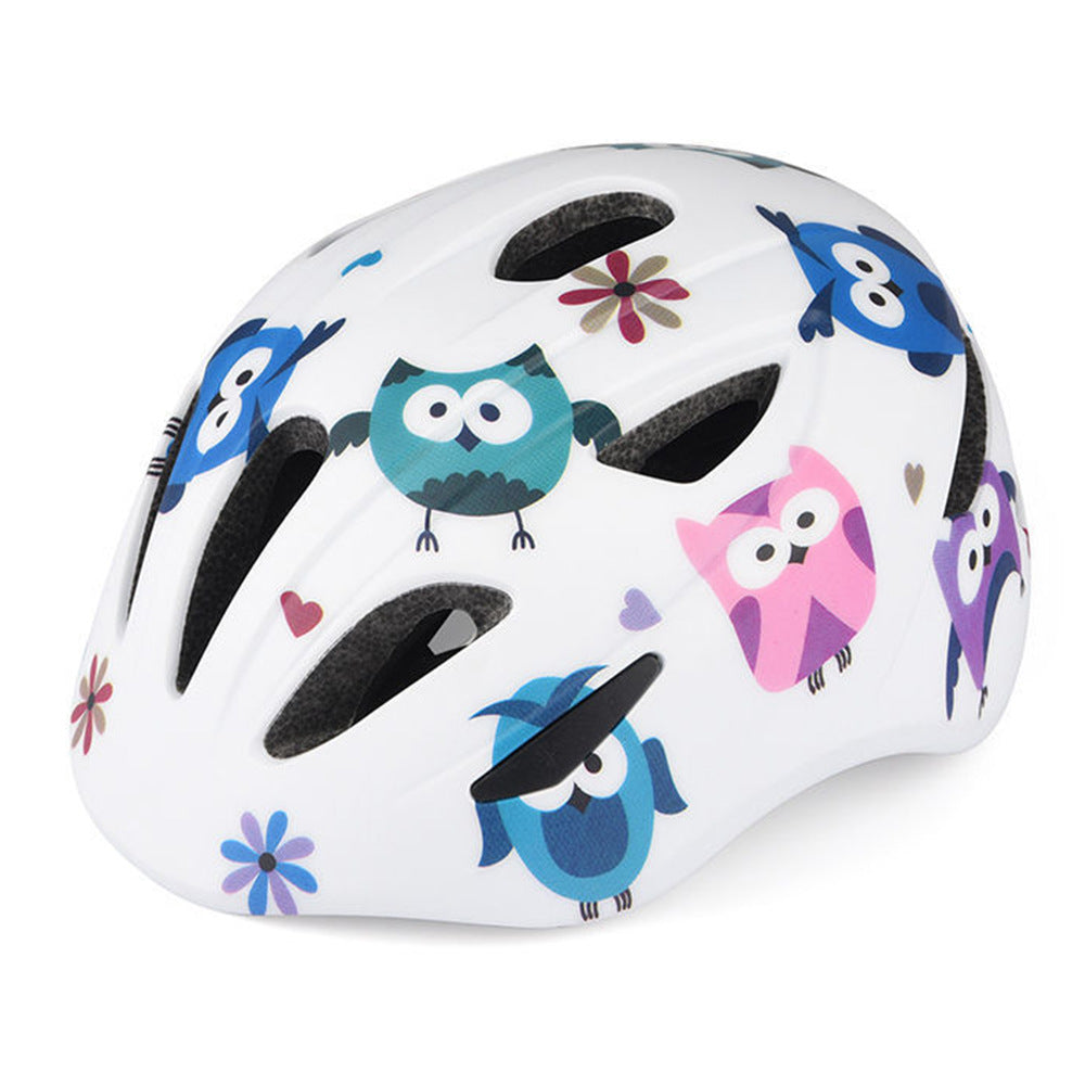 Children's bicycle helmet with enchanting owl design and optimal protection Bowlift