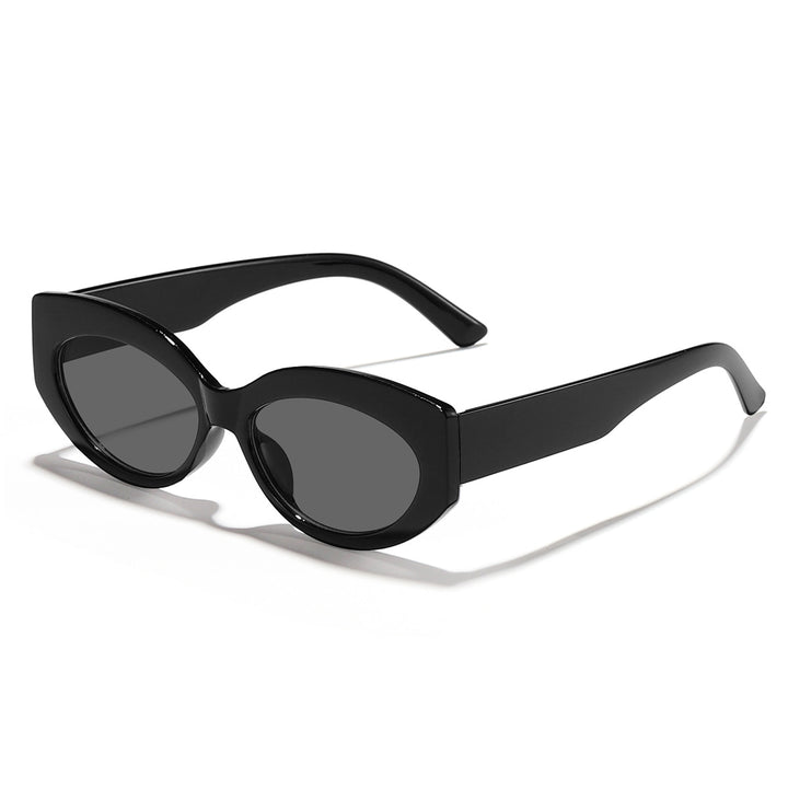 Ladies Cat-Eye Sunglasses with Playful Transparency Design Bowlift