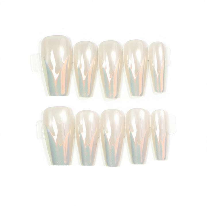 Glossy Stiletto Press-On Nail Art Bowlift