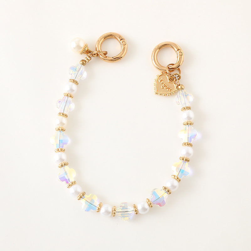 Chic Beaded Charm Keychain Bowlift